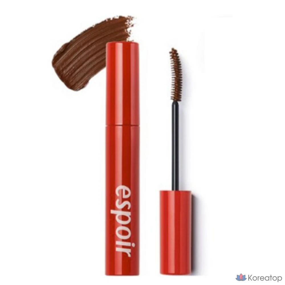 Водостойкая тушь для ресниц Espoir Waterproof XP No-Mudging Mascara, 9 г, темно-коричневый цвет, 1 шт.