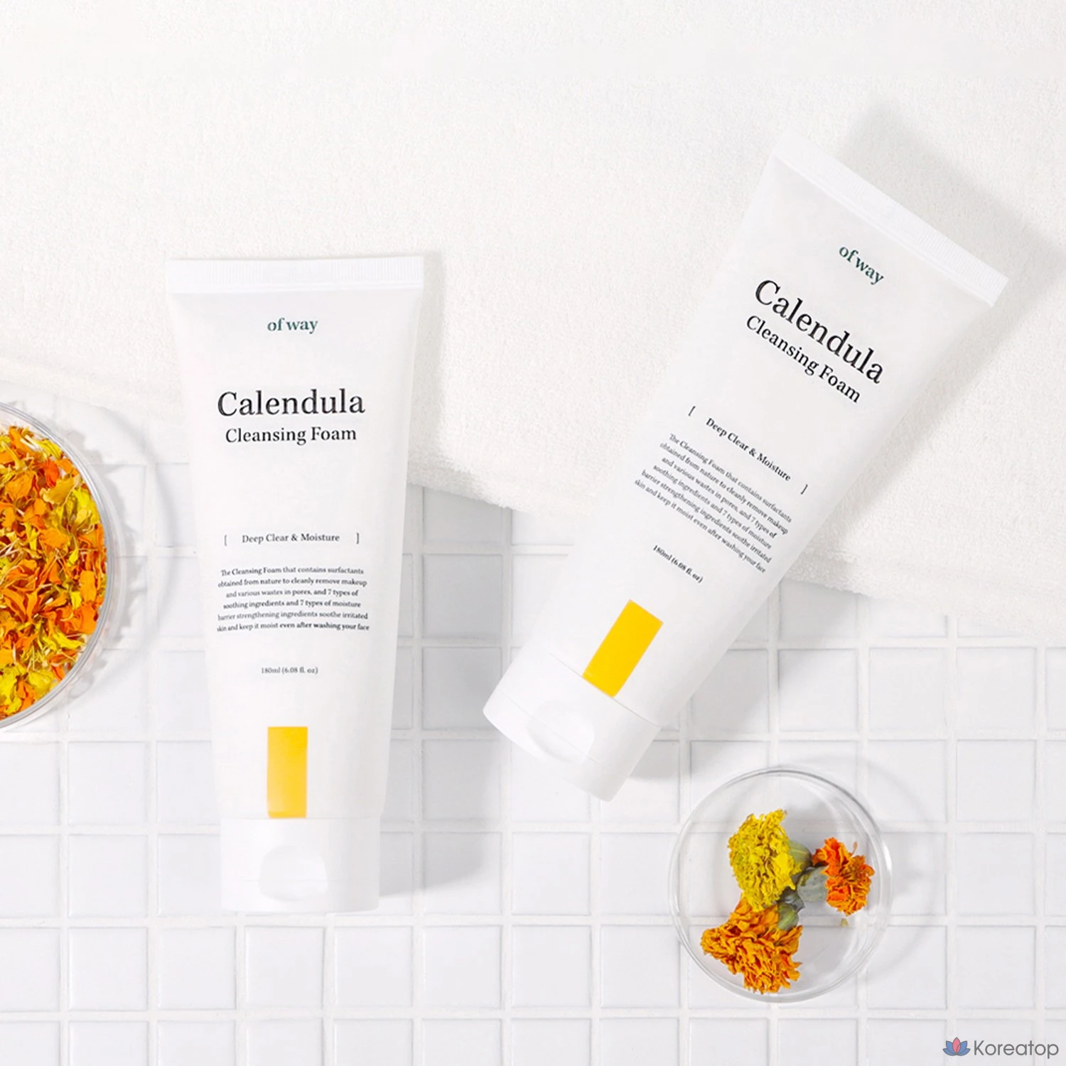 Органическая пенка для умывания для сухой и чувствительной кожи Etude House Calendula Calendula, 1 шт., 180 мл