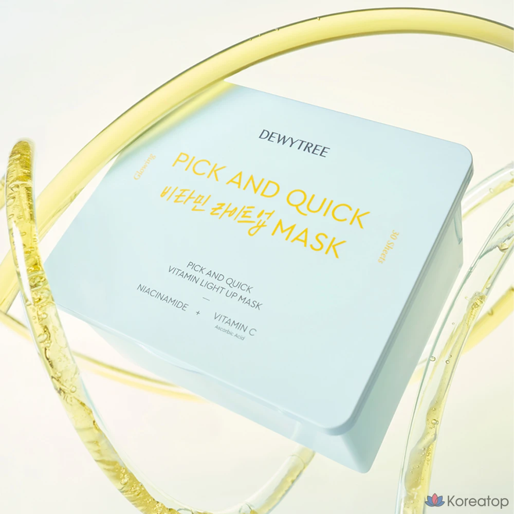 Светящаяся маска для лица Dewytree Pick &amp; Quick Vitamin, 30 штук, 1 упаковка