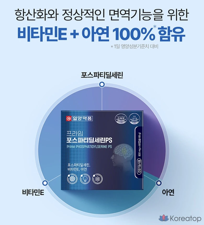 Ilyang Pharmaceutical Prime Фосфатидилсерин PS, 60 таблеток, 1 упаковка