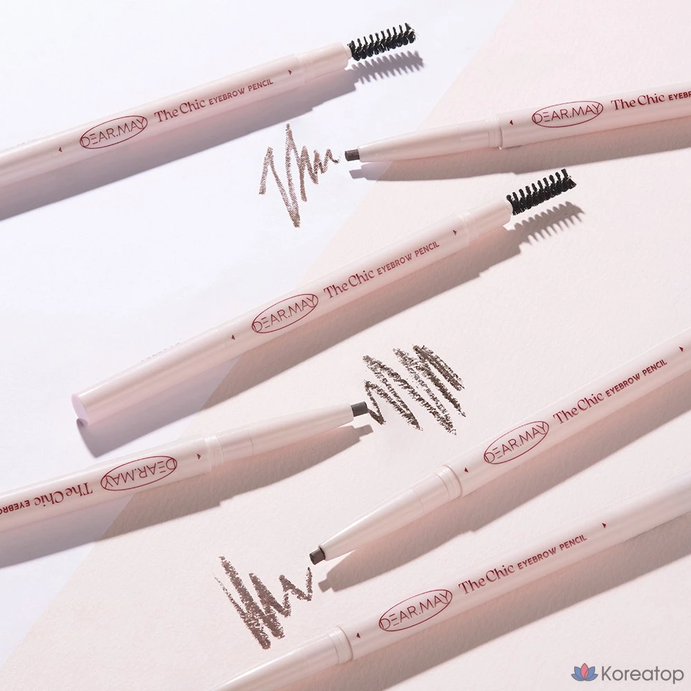 Карандаш для бровей DEARMAY The Chic, 0,18 г, 1 шт., цвет 02, коричневый мокко., фото 4