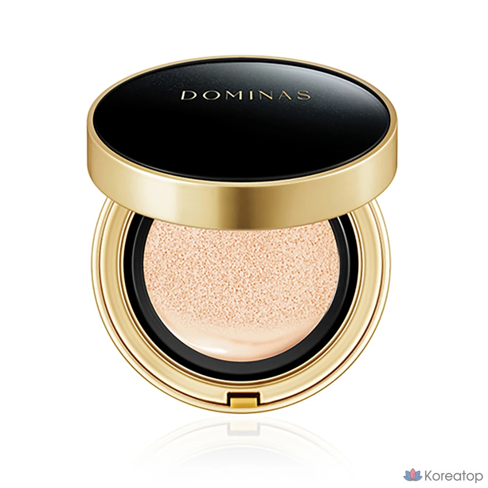 Кушон Dominas T.J. Perfect Cover Cushion Foundation (15 г + рефил 15 г), оттенок 21 Light Beige, 1 шт.