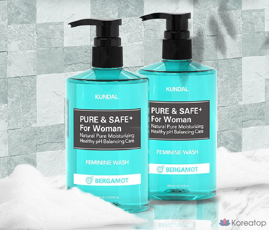 Гель для интимной гигиены Kundal Pure &amp; Safe, аромат бергамота, 300 мл, 1 шт.
