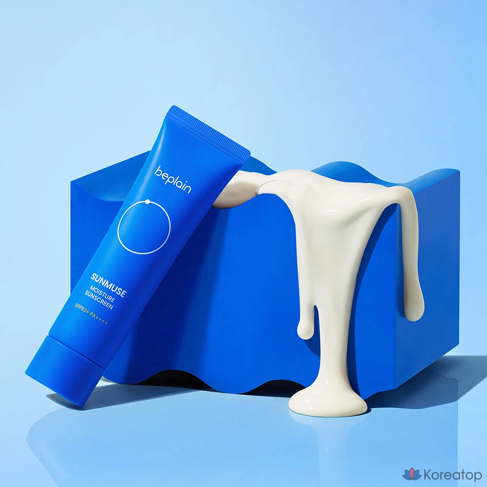 Солнцезащитный крем Beplain Sunmuse Moisture Sun Cream SPF50+ PA++++, 2 шт., 1 шт., 120 мл, фото 4
