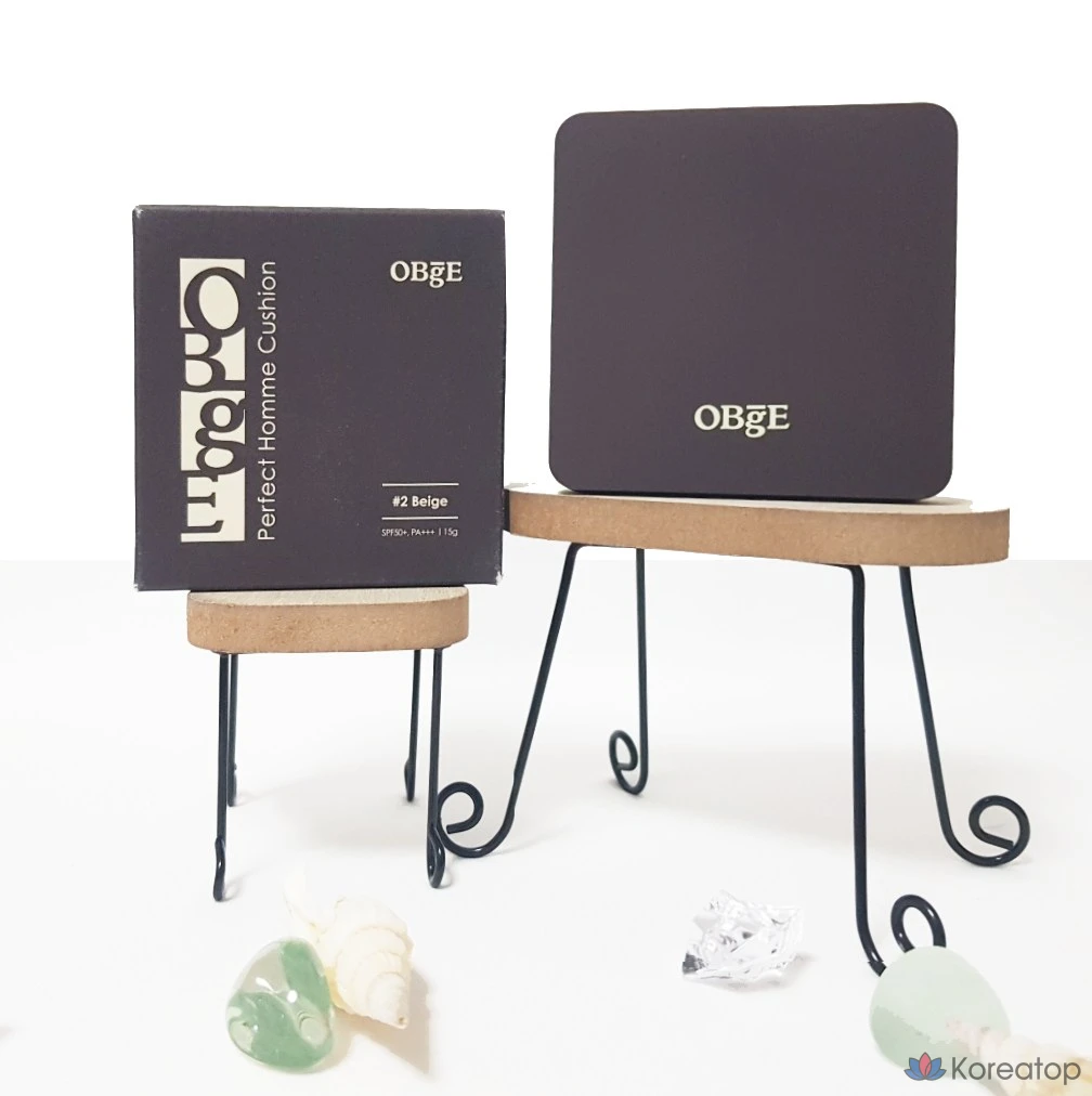 OBge Perfect Homme Cushion SPF50+ PA+++, 15 г, № 1, цвет слоновой кости, 1 шт.