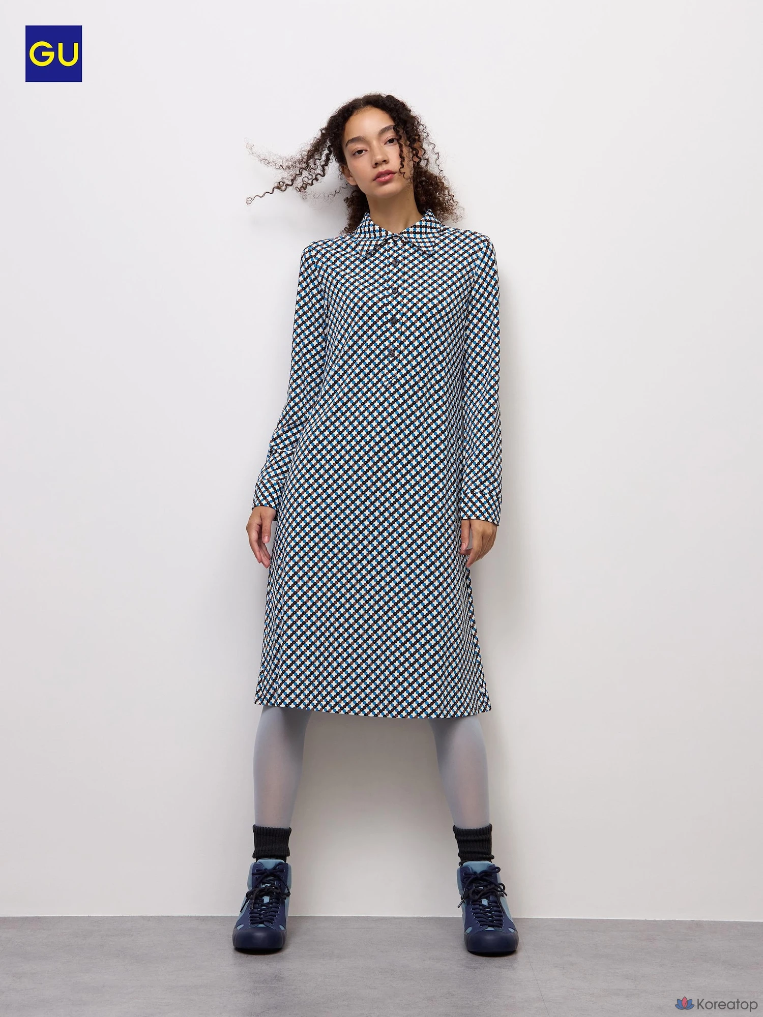Платье Uniqlo Jersey Shirt Dress