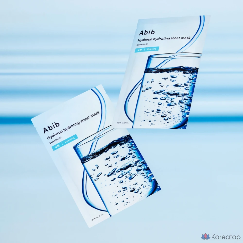 Увлажняющая маска для лица Abib с гиалуроновой кислотой Essential Fit Mask Pack, фото 5