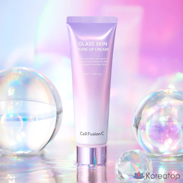 Cellfusion C Крем для выравнивания тона кожи Glass Skin Tone-Up Cream, 50 мл, 1 шт., фото 3