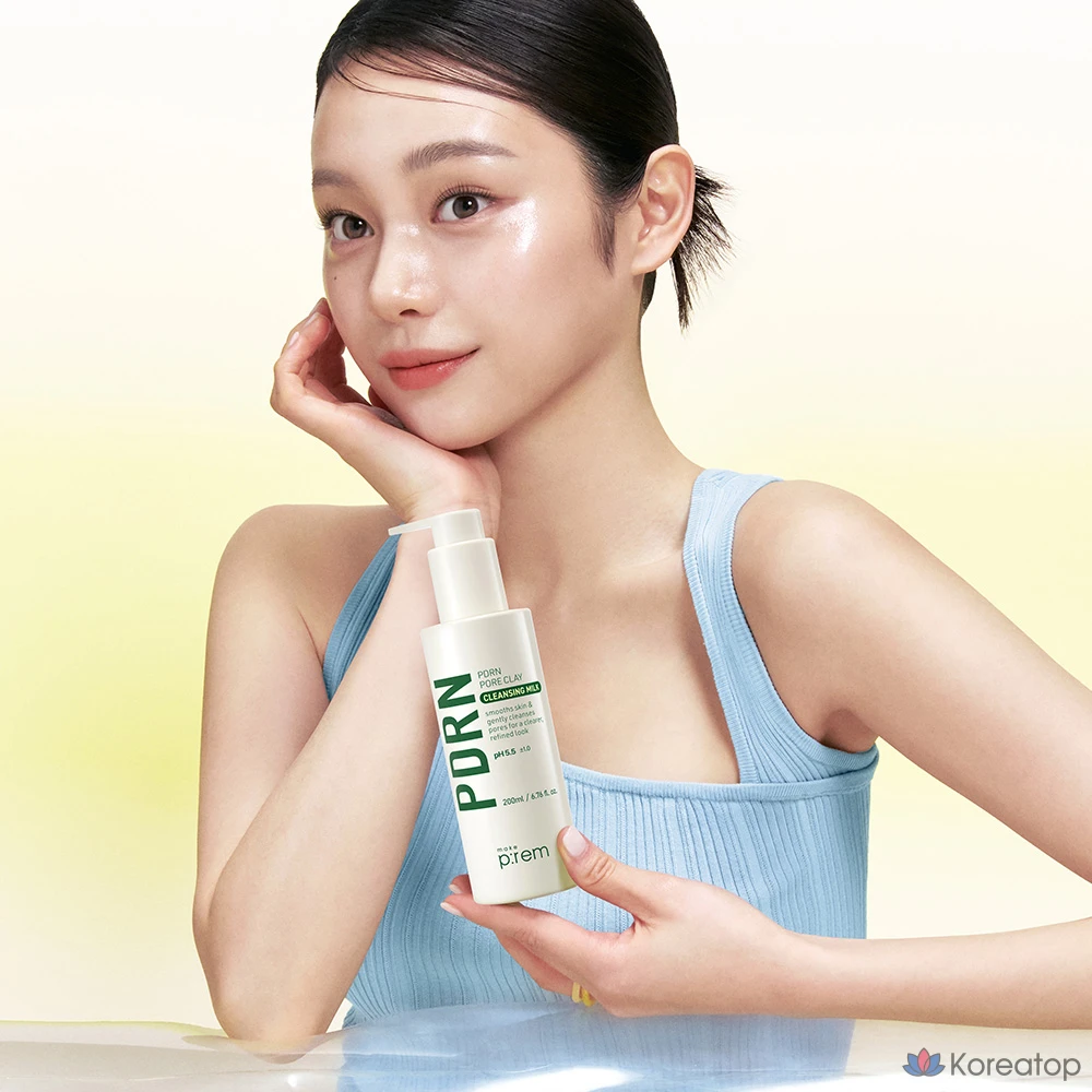 Очищающее молочко для пор MAKE P:REM PDRN с глиной, 500 мл, 500 г, 1 шт., фото 7