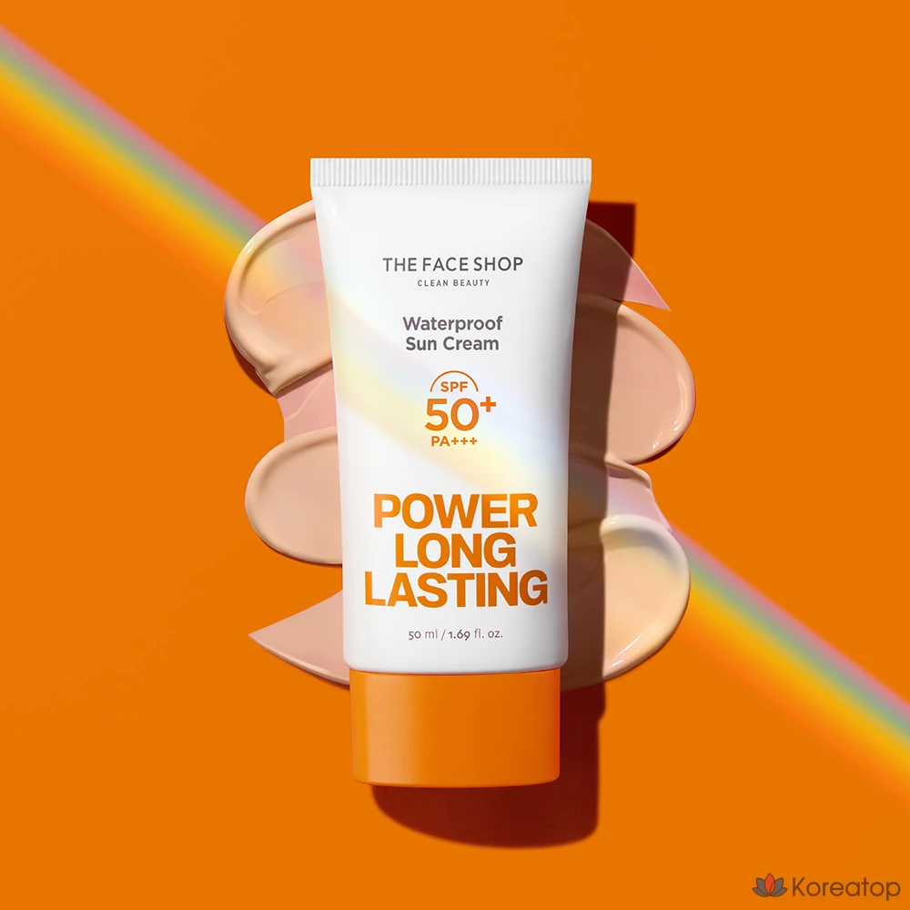 Солнцезащитный крем The Face Shop Power Long-Lasting Sun Cream SPF50+ PA+++, 50 мл, 1 шт.