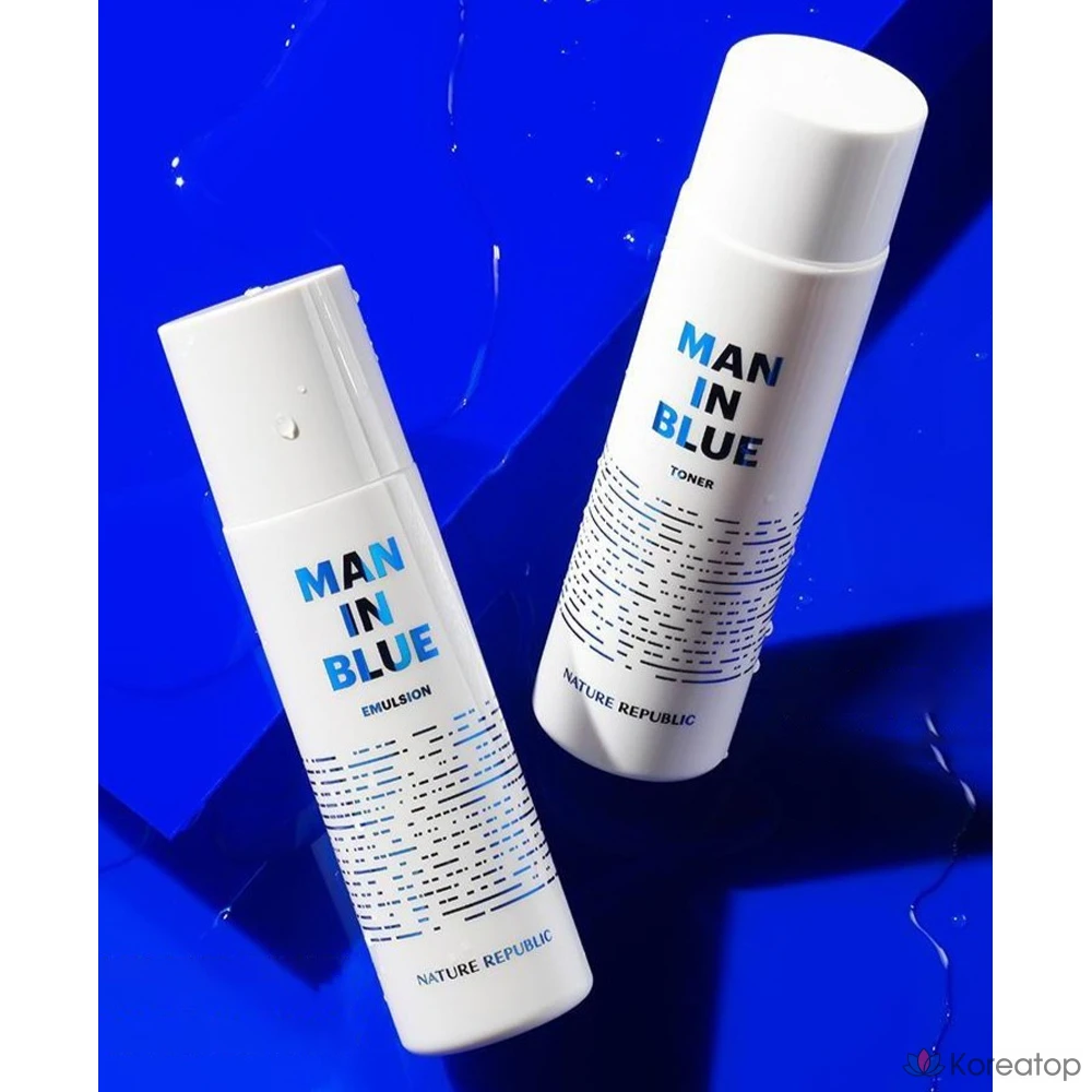 Набор косметики Nature Republic Men in Blue, 2 предмета, 1 комплект.