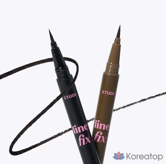 Подводка для глаз Etude House Line Fix Brush Liner, 0,5 г, коричневый, 1 шт., фото 4
