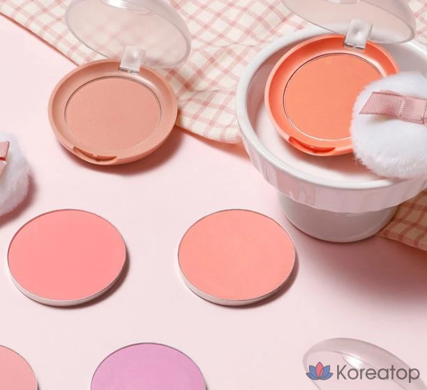 Румяна Etude House New Lovely Cookie 4,5 г, RD301, цвет «Красный грейпфрутовый пудинг», 1 шт., фото 5