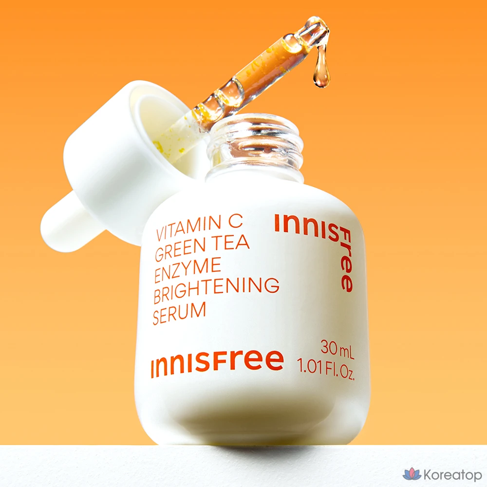 Innisfree New Vita C Green Tea Enzyme Blemish Toning Serum, 30 мл, 1 шт., фото 4