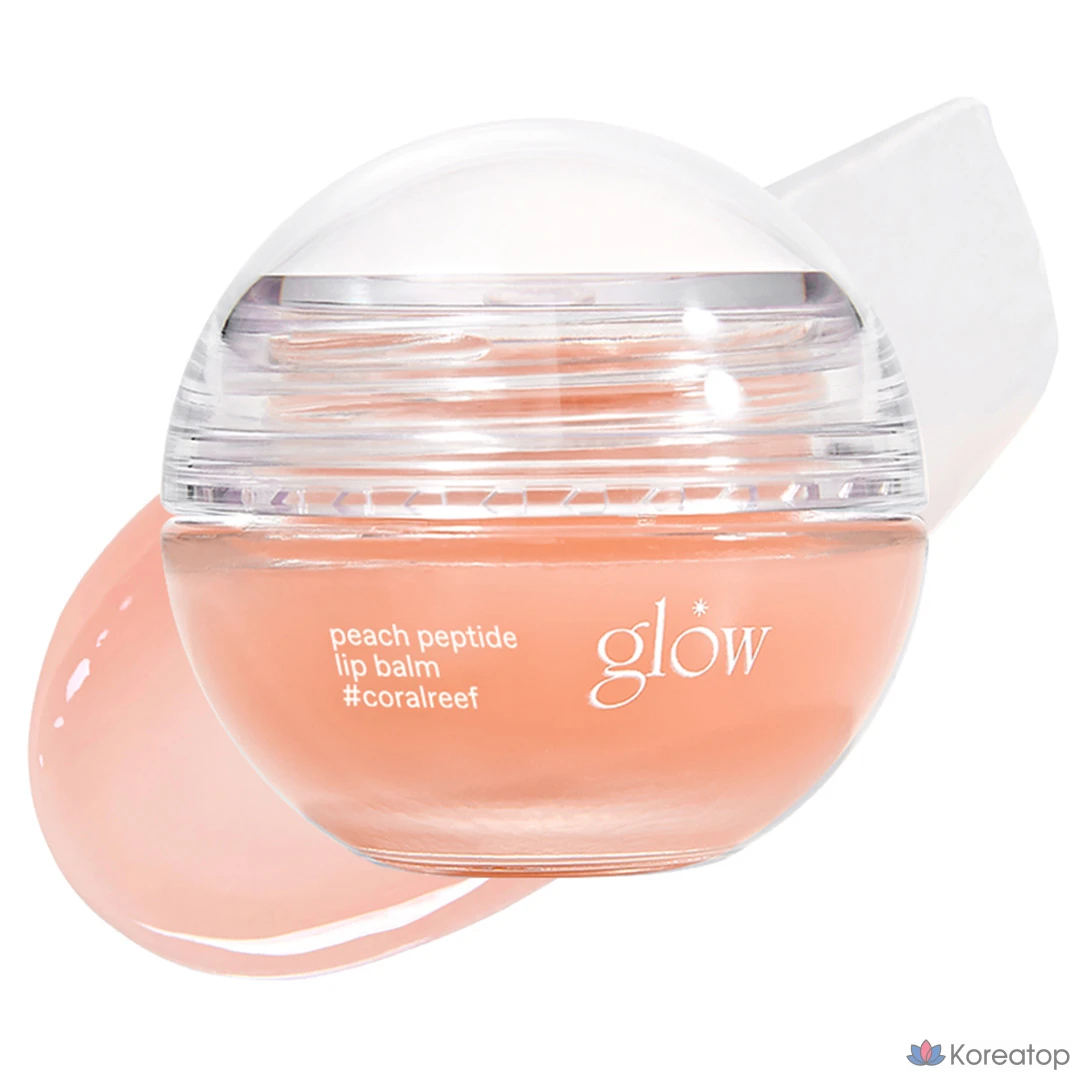 Бальзам для губ Glow Peach Peptide с пептидами, ароматом кораллового листа и персика, 8 г, 1 шт.