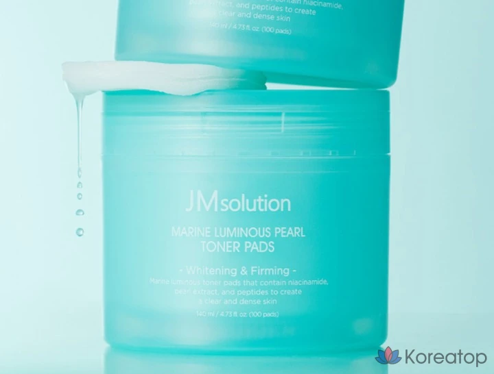 Тоник-подушечки JM Solution Cheonggwang Marine Pearl Glow, 140 мл, 1 шт., 100 листов.