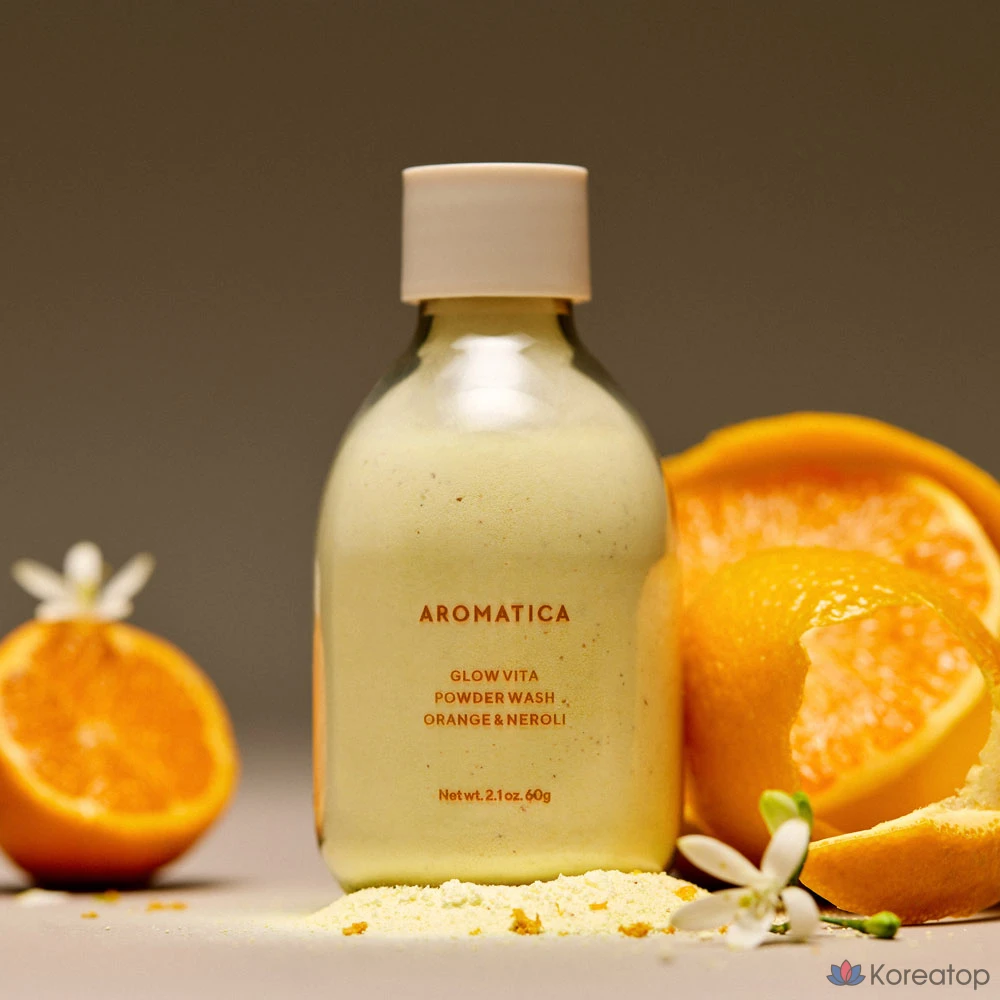 Aromatica Glow Vita Пудра для умывания Апельсин Нероли, 60 г, 1 шт.