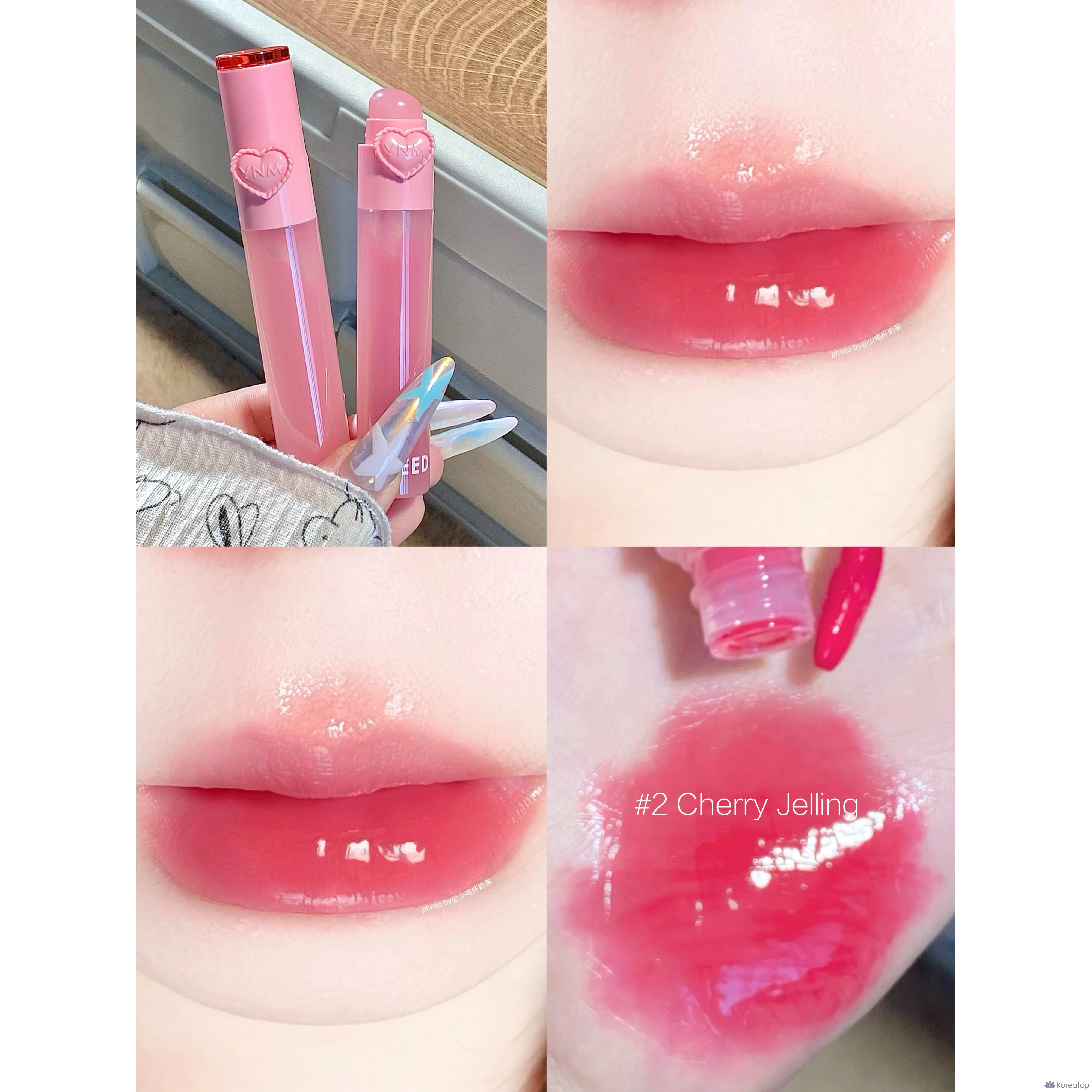 Тинт для губ YNM Heart Gelling Tint, оттенок 02, 1 шт., фото 4