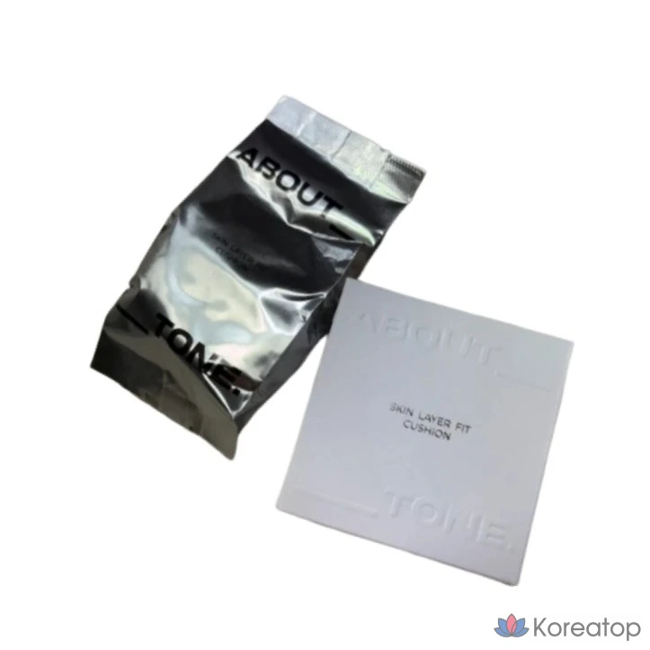 Тональный крем-кушон About Tone Skin Layer Fit Cushion Foundation, 13 г, оттенок 23 Natural, 1 шт., фото 2