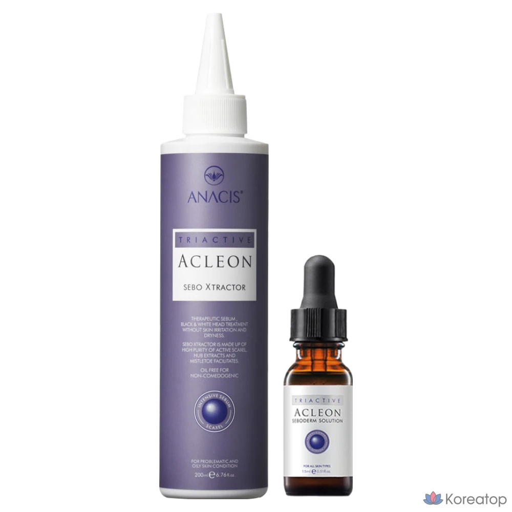 Средство ANACIS для выравнивания тона кожи при черных точках и смягчении пор, ампула, 2 вида, 1 шт., 215 мл