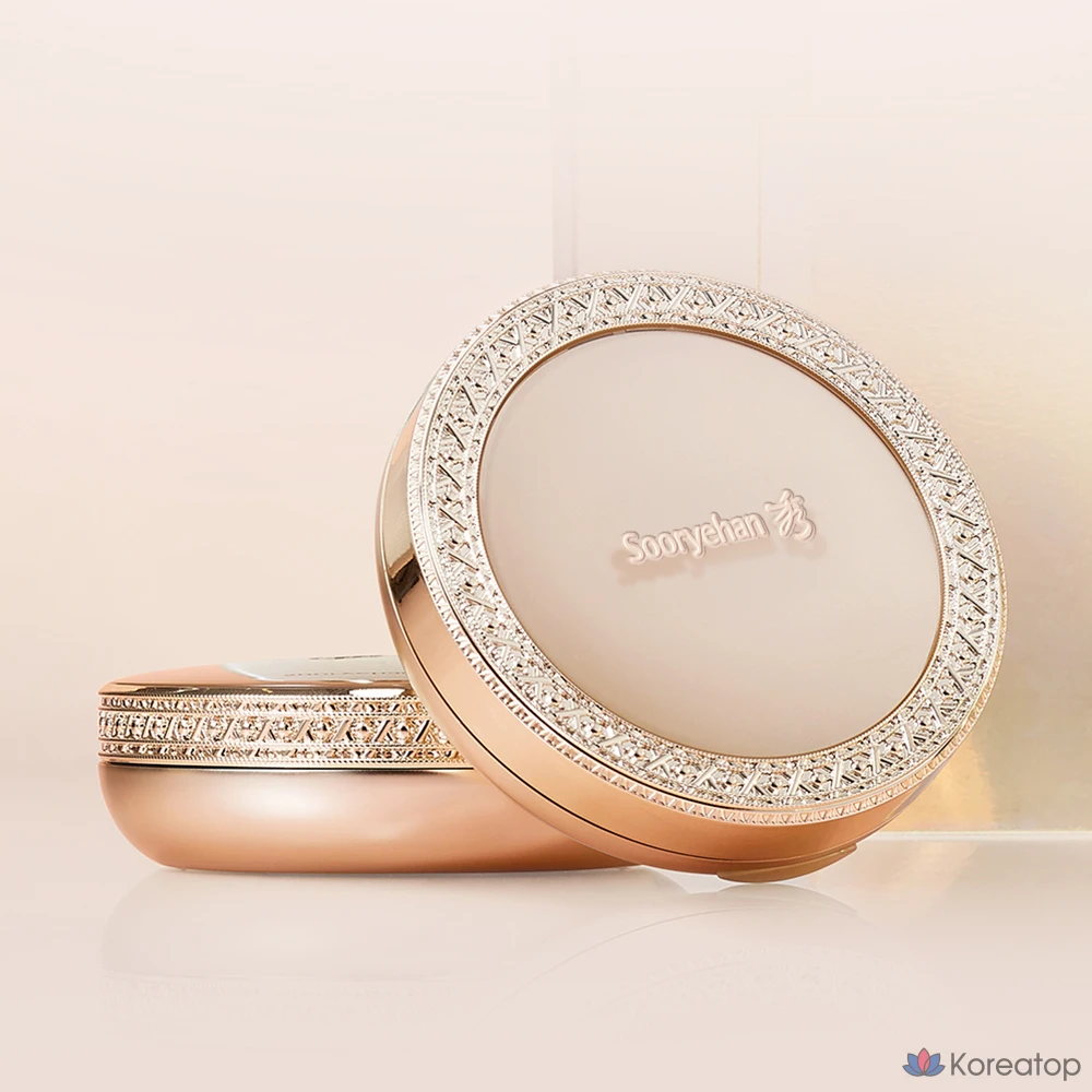 Набор для приготовления двустороннего крема Sooryehan Yeon Perfect Two-Way Cake Refill, 12 г, № 21, 1 шт., фото 3