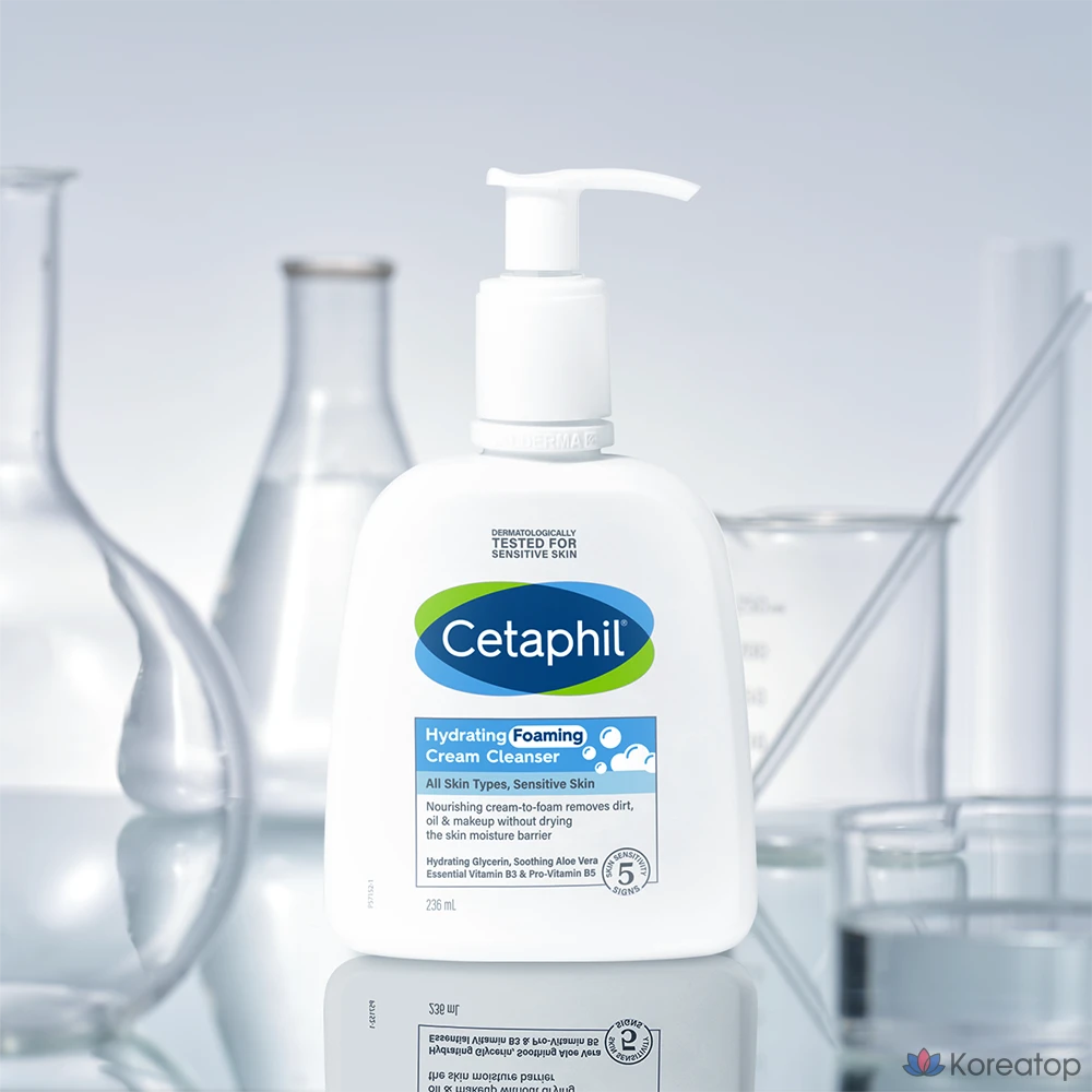 Увлажняющий пенящийся очищающий крем с мягкой кислотностью Cetaphil, 236 мл, 1 шт.