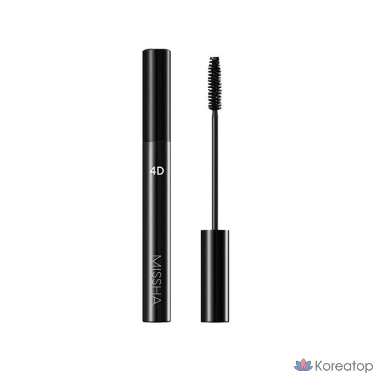 Тушь для ресниц Missha 4D, 7 г, черный цвет, 1 шт.