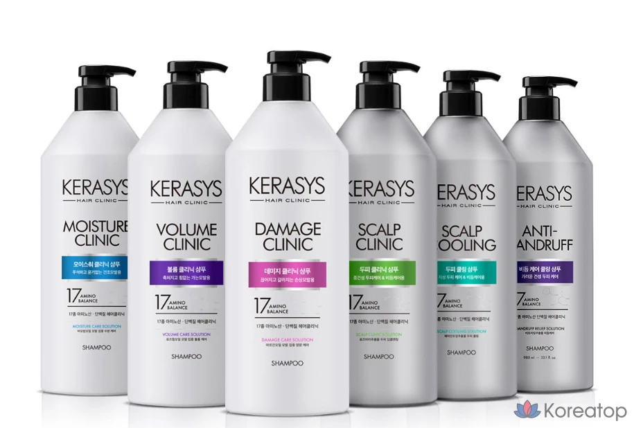 Шампунь KeraSys для глубокого очищения кожи головы с охлаждающим протеином и уходом за перхотью, 980 мл, 1 шт., фото 6