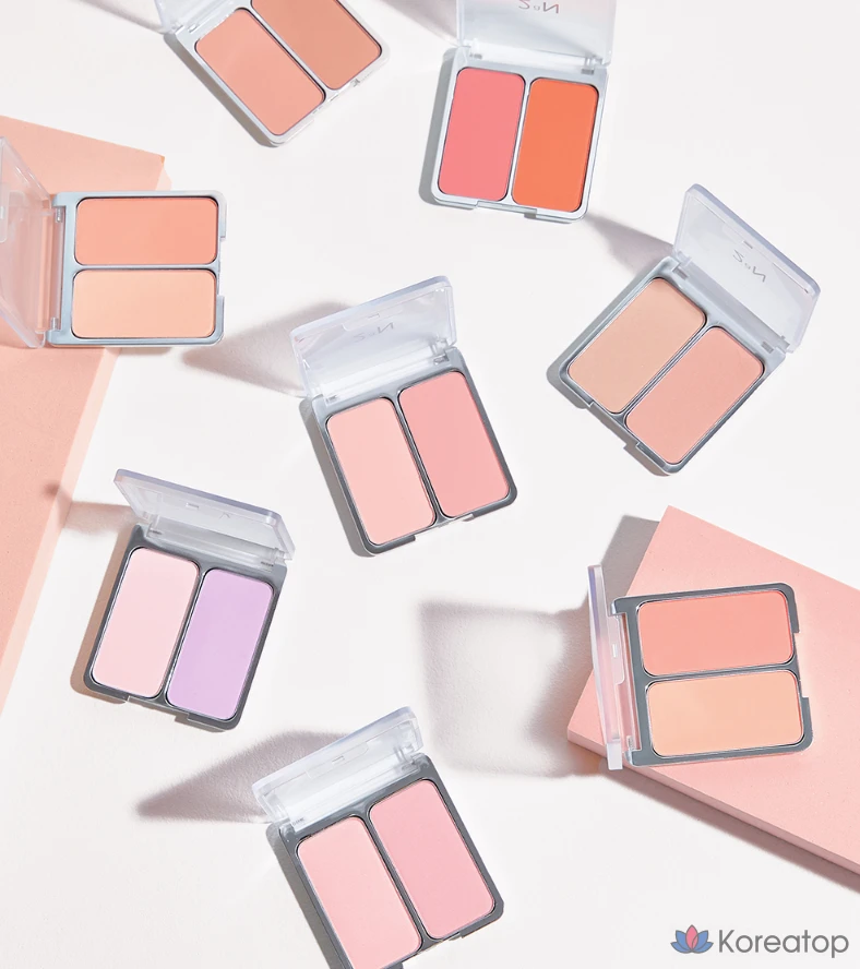Румяна 2an Dual Cheek Blusher, оттенок 03 Coco Coral, 9 г, 1 шт.
