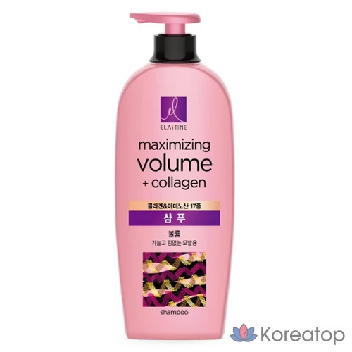 Шампунь для придания объема и распутывания волос с морским коллагеном Elastine Marine Collagen Tangle Volume Shampoo, 680 мл, 1 флакон.