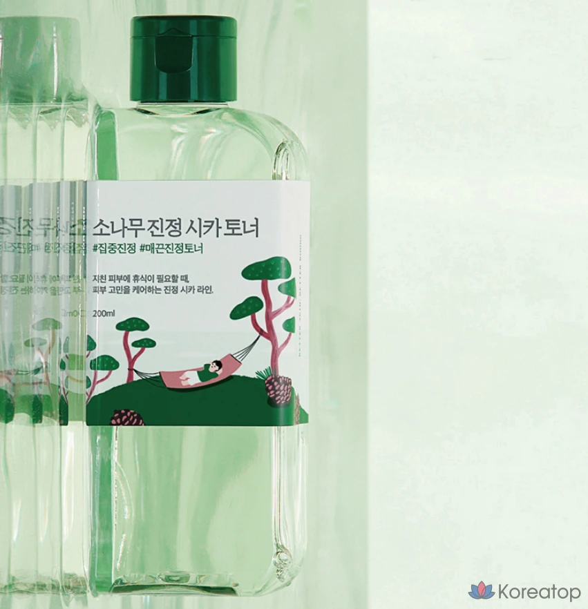 Round Lab for Men Pine Soothing Cica Toner + Lotion, 1 комплект