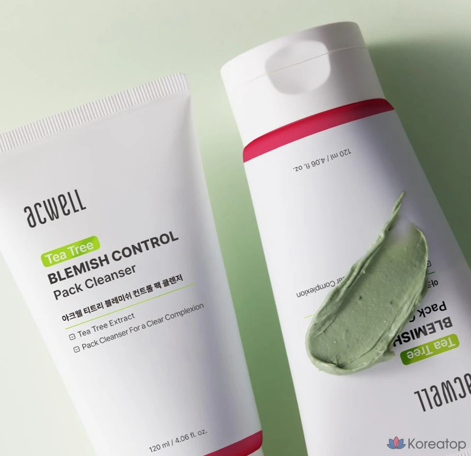 Очищающая маска для лица Acwell Tea Tree Blemish Control Pack, 120 мл, 1 шт., 1 упаковка.