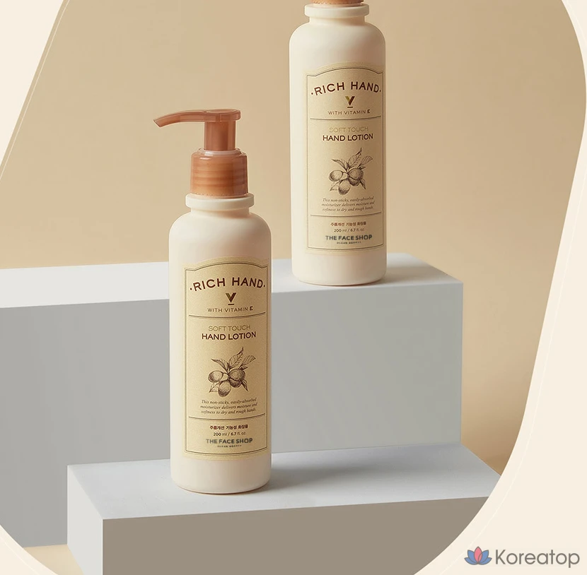 Лосьон для рук The Face Shop Rich Hand V Soft Touch, 200 мл, 1 шт.
