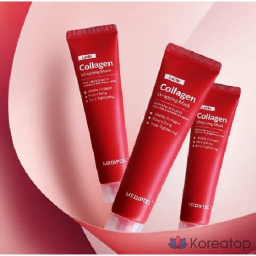 Обертывающая маска Medi-Peel Red Lacto Collagen, 70 мл, 2 упаковки, 3 упаковки, фото 3