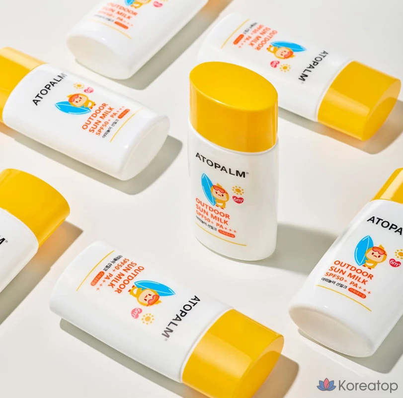 Солнцезащитный крем Atopalm Outdoor Play Waterproof Sun Milk SPF50+ PA+++, 55 г, 6 шт., фото 6