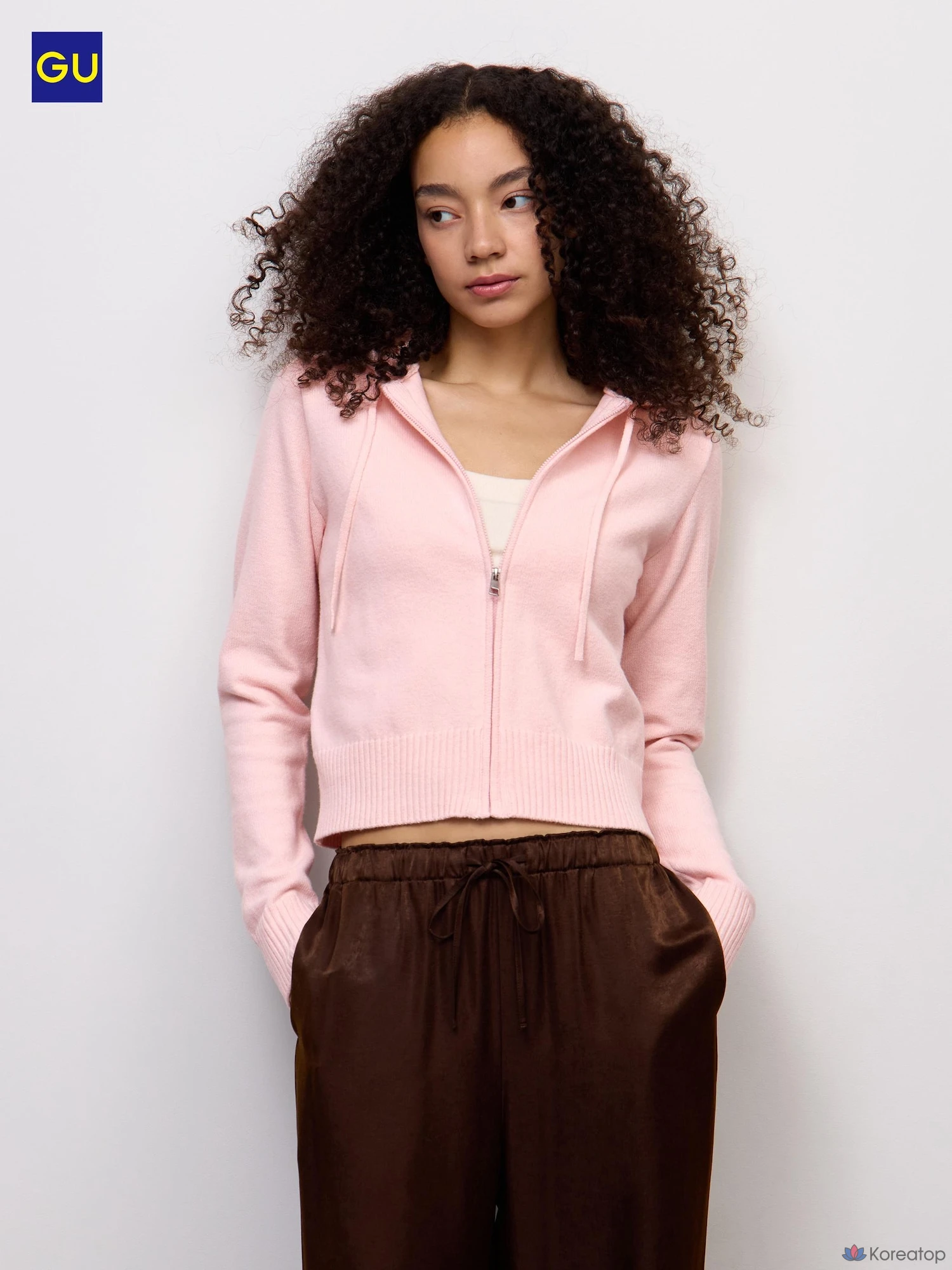 Худи на молнии Uniqlo Knit Full Zip Hoodie