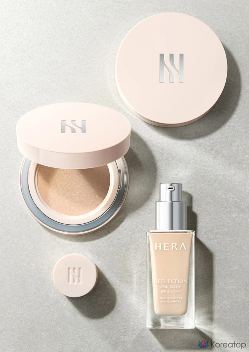 Тональный крем Hera Reflection Skin Glow Foundation, оттенок 23N1, 30 г, 1 шт., фото 5