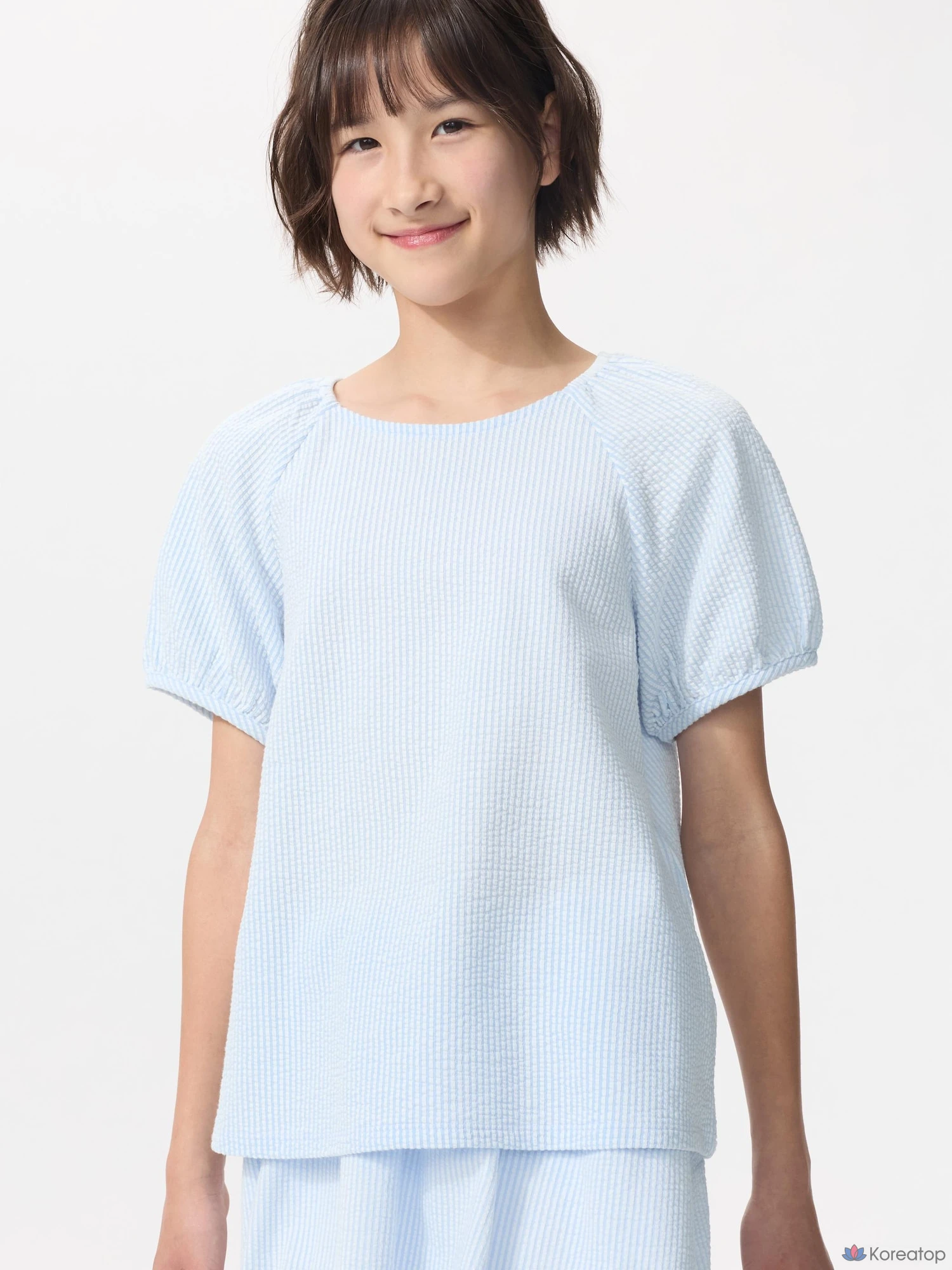 Футболка для девочек Uniqlo Puff Sleeve T