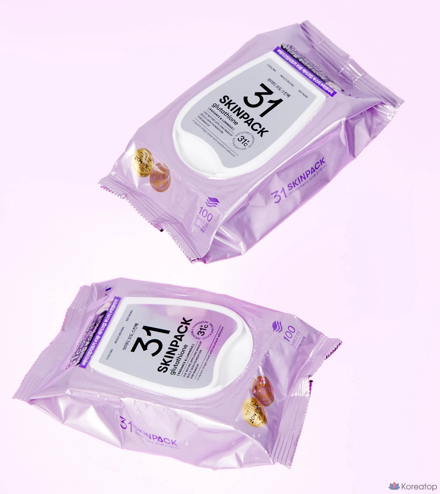 Набор для ухода за кожей VT Cosmetics Luminous 31° Skin Pack, 1 упаковка, 100 листов.