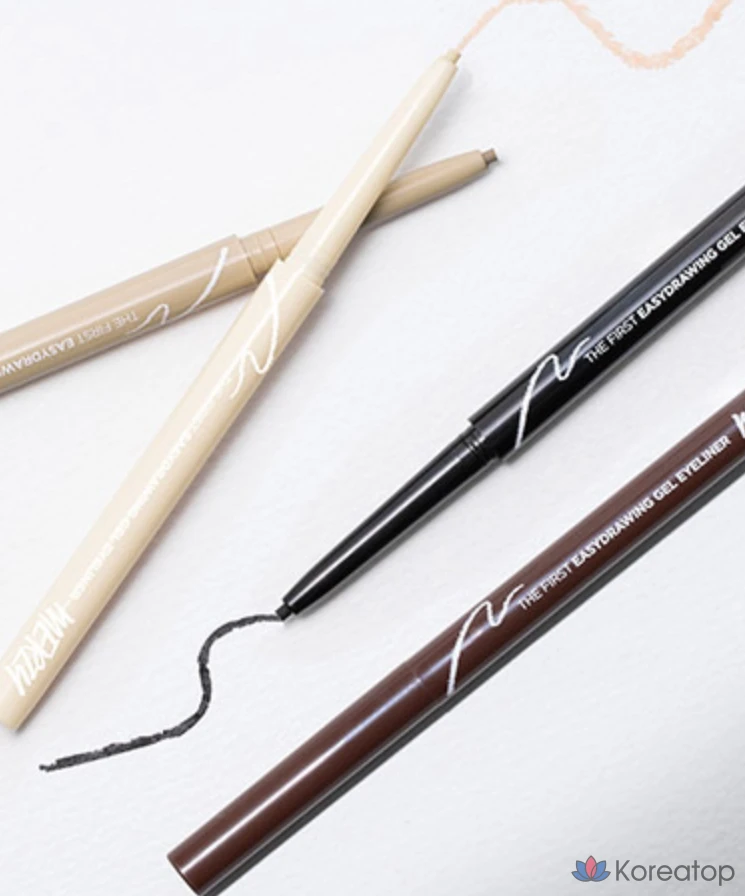 Гелевая подводка для глаз MERZY the First Easy Drawing Gel Eyeliner 0.14g, EG6 Pecan, 1 шт., фото 6