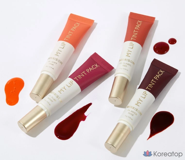 Набор тинтов для губ Berrisom My Lip Tint Pack, 03 Классический красный, 15 г, 1 шт.