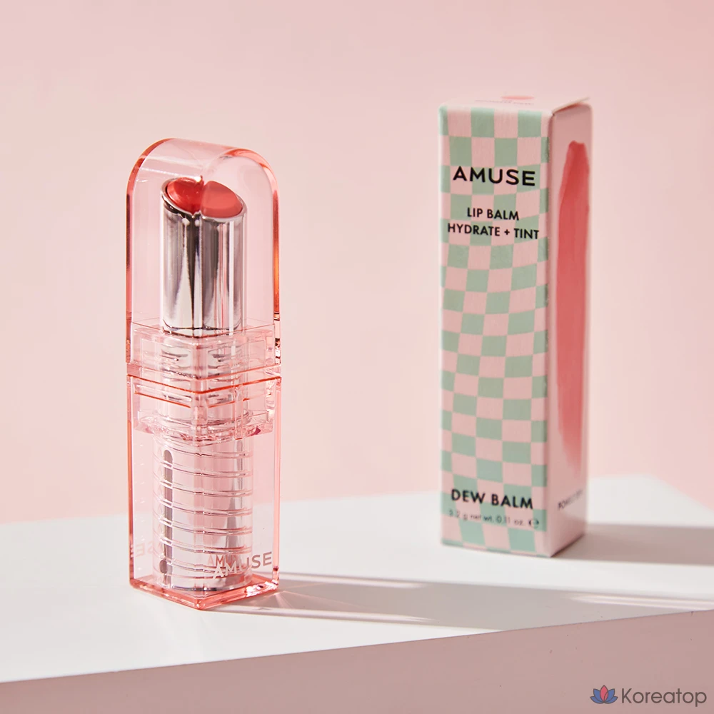 Бальзам для губ AMUSE Dew, 03 Pomelo Dew, 3,2 г, 1 шт.