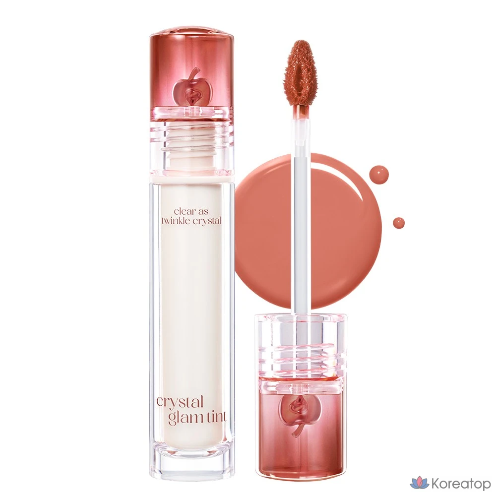 Тинт для губ Clio Crystal Glam Tint, оттенок 020 «Ванильное яблоко», 3,4 г, 1 шт.
