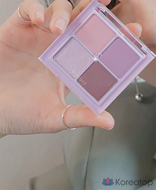Палетка теней для век ROM&ND Better Than Eyes, W01, сушеная лаванда, 1 шт., фото 6