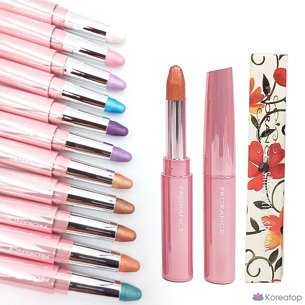 Тени-карандаш для век Prorance Shine Stick Shadow, № 5, оттенок Caribbean Blue, 1 шт.