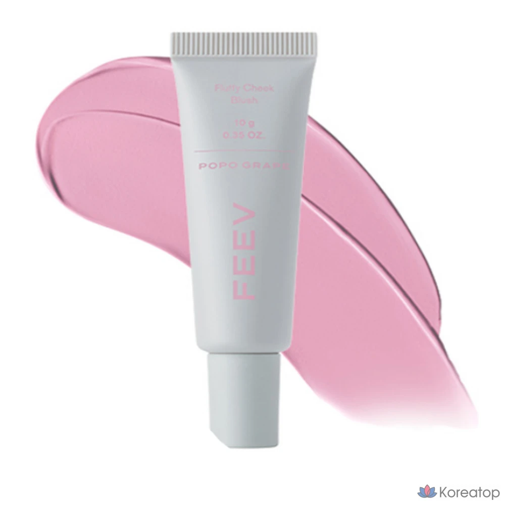 Пушистые румяна FEEV, 10 г, 1 шт., POPO GRAPE