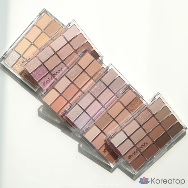 Палетка теней для век WAKEMAKE Soft Blurring Eye Palette, № 17 Lime Crush Blurring, 1 шт.