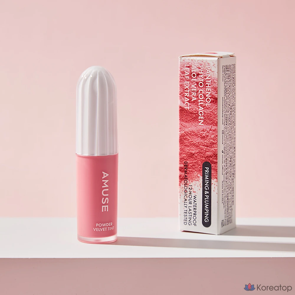 Тинт для губ AMUSE Powder Velvet Tint, оттенок 04 Pink Powder, 1 шт., фото 2