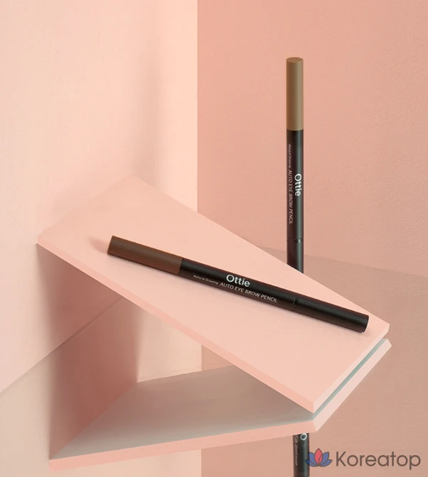 Карандаш для бровей Ottie Natural Drawing Auto Eyebrow Pencil, оттенок 04, теплый коричневый, 1 шт., фото 7