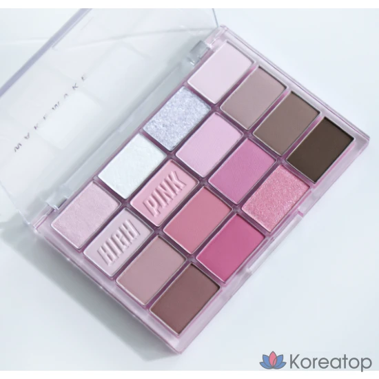 Палетка теней для век WAKEMAKE Soft Blurring, Энергичная палетка розовых теней, № 09_High Pink Blurring, 1 шт.